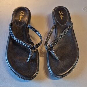 $5 DEAL❣️Cole Haan Black Braided Sandals. MUST BUNDLE WITH OTHER ITEMS